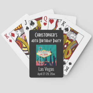 Las Vegas Sehenswürdigkeit Geburtstagsparty Trip G Spielkarten
