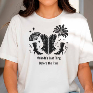 Las Vegas-Showgirl-Brautjungfer-Junggesellinnen-Ab T-Shirt