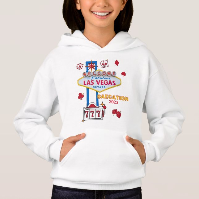 Las Vegas Sign Nevada Baecation Group Matching Hoodie (Vorderseite)