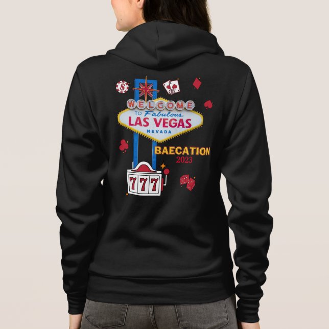 Las Vegas Sign Nevada Baecation Group Matching Hoodie (Rückseite)
