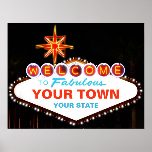 Las Vegas Sign Poster (Vorne)
