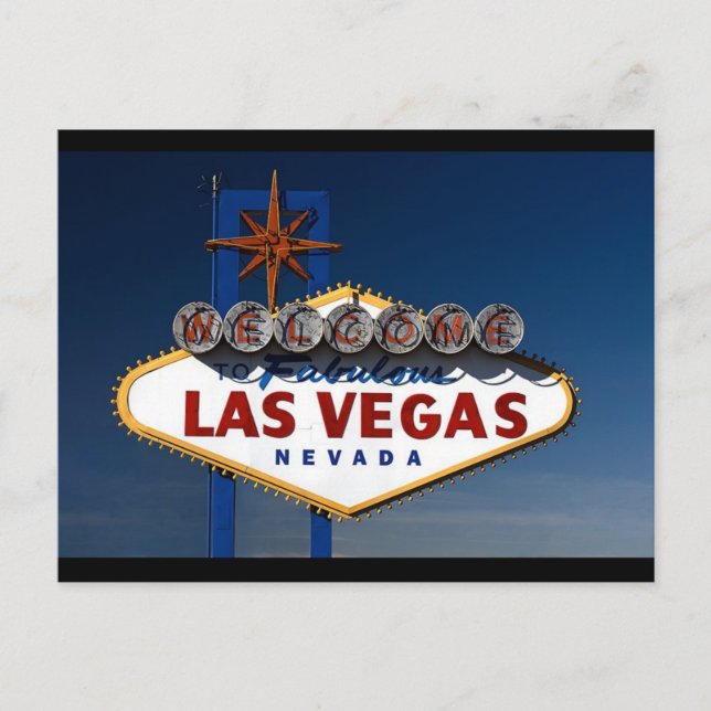 Las Vegas Sign Postkarte (Vorderseite)