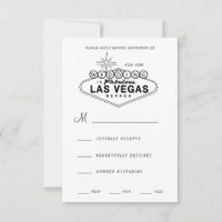 Las Vegas Sign Retro Wedding