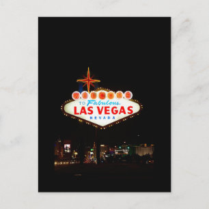 Las Vegas Sign Save the Date Wedding Picture Card Ankündigungspostkarte