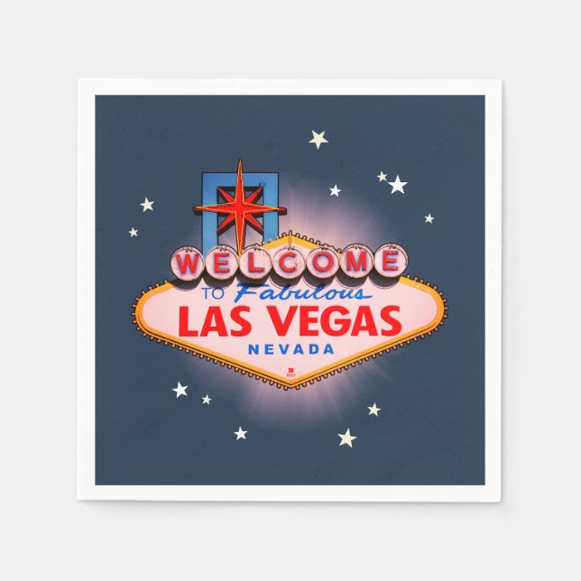 Las Vegas Sign Serviette (Vorderseite)