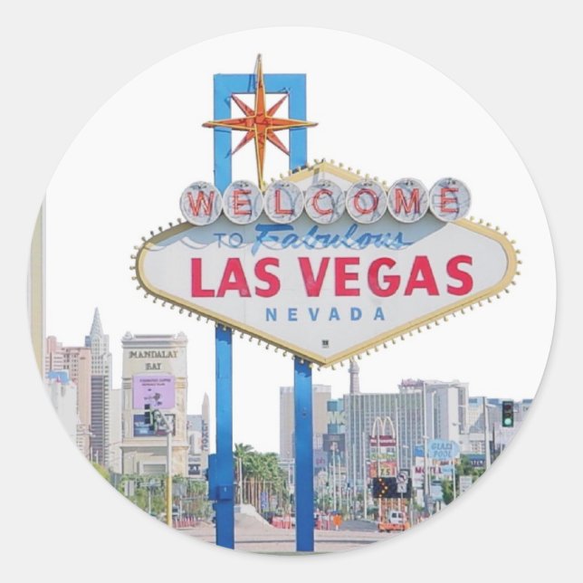Las Vegas Sign Sticker (Vorderseite)