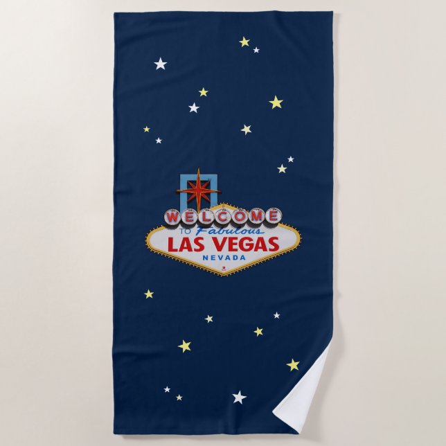 Las Vegas Sign Strandtuch (Vorderseite)