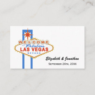 Las Vegas Sign Wedding Website Cards Begleitkarte