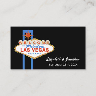 Las Vegas Sign Wedding Website Cards Begleitkarte