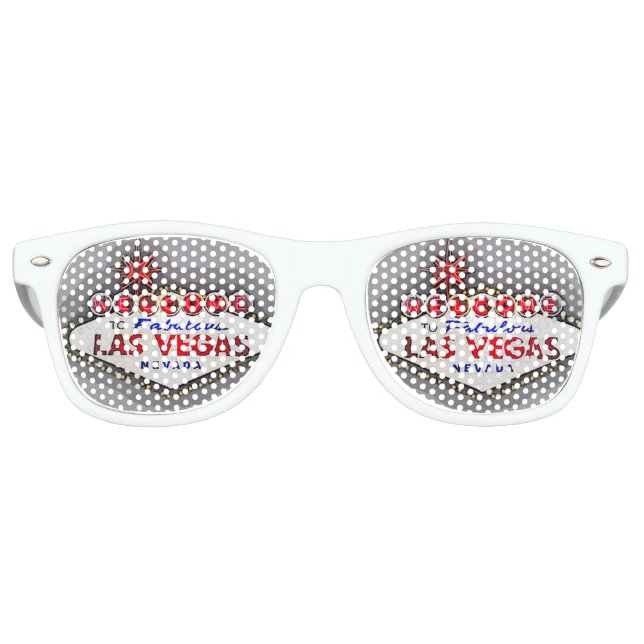Las Vegas silbergrau Partybrille (Vorderseite)