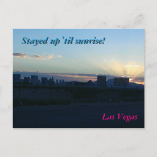Las Vegas Silhouette - Postkarte