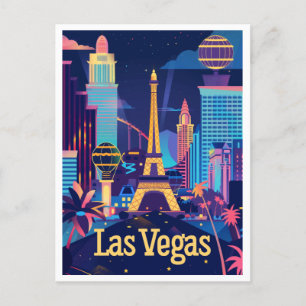 Las Vegas - Sin City After Dark Save the Date Postkarte