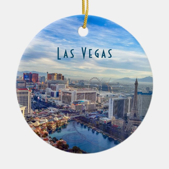 Las Vegas Skyline Keramik Ornament (Vorne)