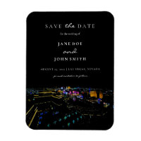 Las Vegas Skyline Save the Date Kartenmagnet