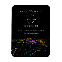 Las Vegas Skyline Save the Date Kartenmagnet Magnet