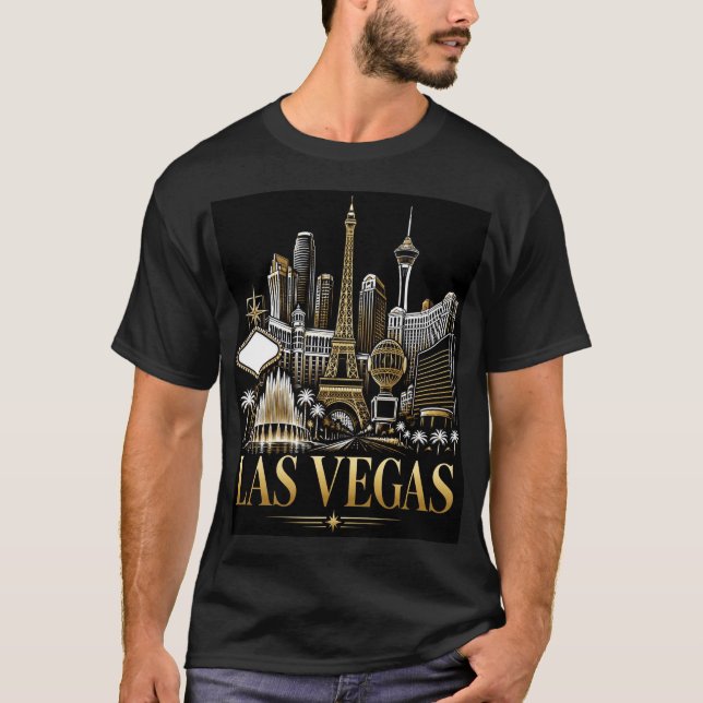 Las Vegas Skyline T-Shirt (Vorderseite)