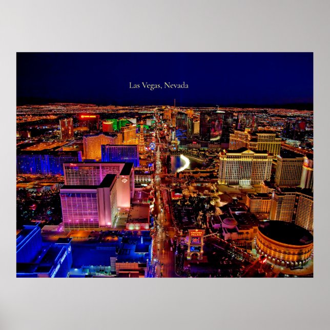Las Vegas, Skyline von Nevada Poster (Vorne)