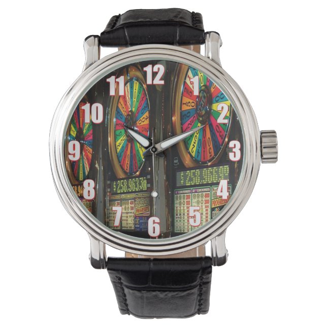 Las Vegas Slot Machine Watch Armbanduhr (Vorderseite)