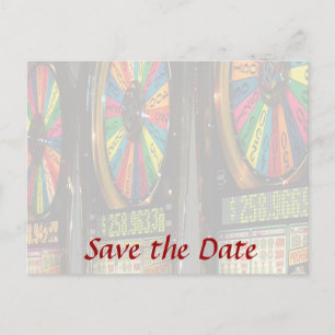 Las Vegas Slot Maschinen Ankündigungspostkarte