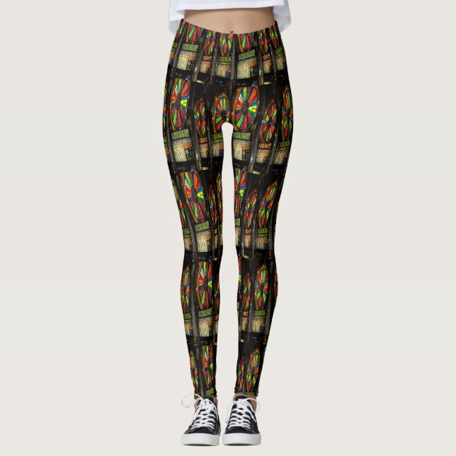 Las Vegas Slot Maschinen Leggings (Vorderseite)