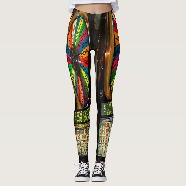 Las Vegas Slot Maschinen Leggings (Vorderseite)