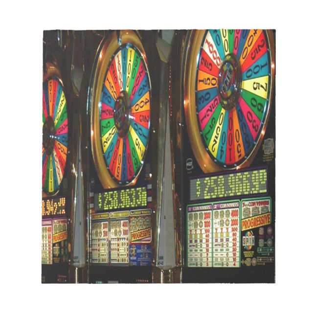 Las Vegas Slot Maschinen Notizblock (Vorderseite)