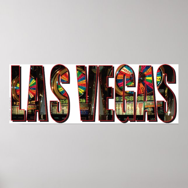 Las Vegas Slot Maschinen Poster (Vorne)
