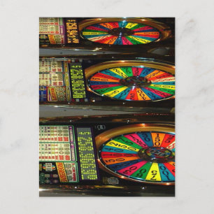 Las Vegas Slot Maschinen Postkarte