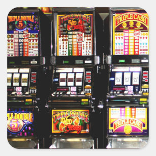 Las Vegas Slots Dream Machines Quadratischer Aufkleber