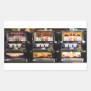 Las Vegas Slots Dream Machines Rechteckiger Aufkleber