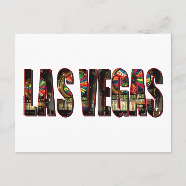 Las Vegas Slots Postkarte (Vorderseite)