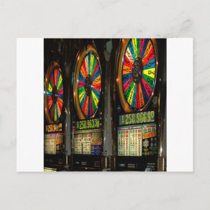 Las VEGAS-SLOTS Postkarte