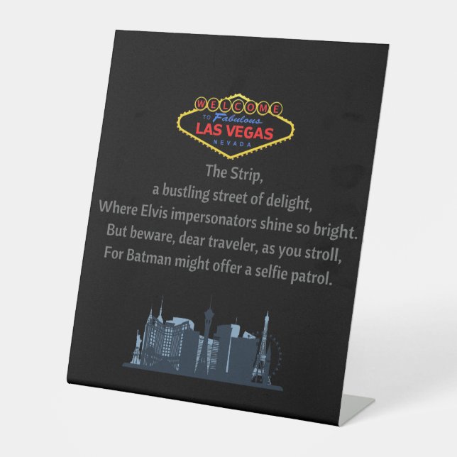 Las Vegas Sockelschild (Vorderseite)