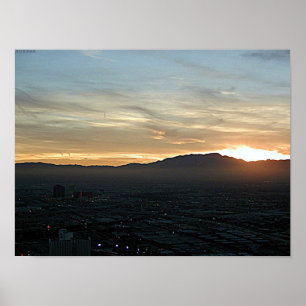 Las Vegas-Sonnenuntergang Poster