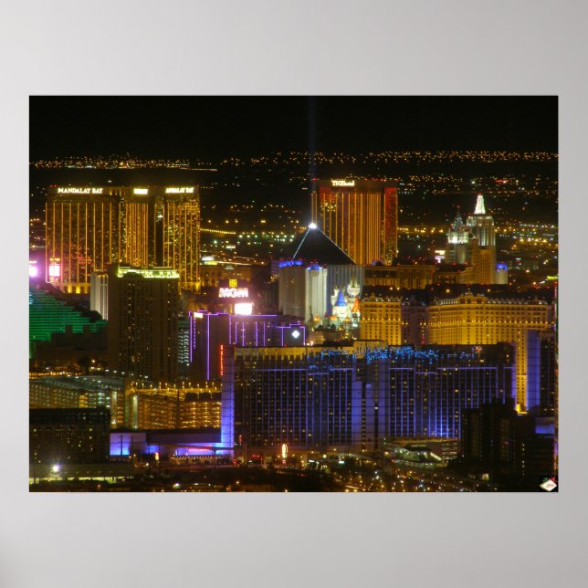 Las Vegas South Strip Luftplakatwerbung Poster (Vorne)