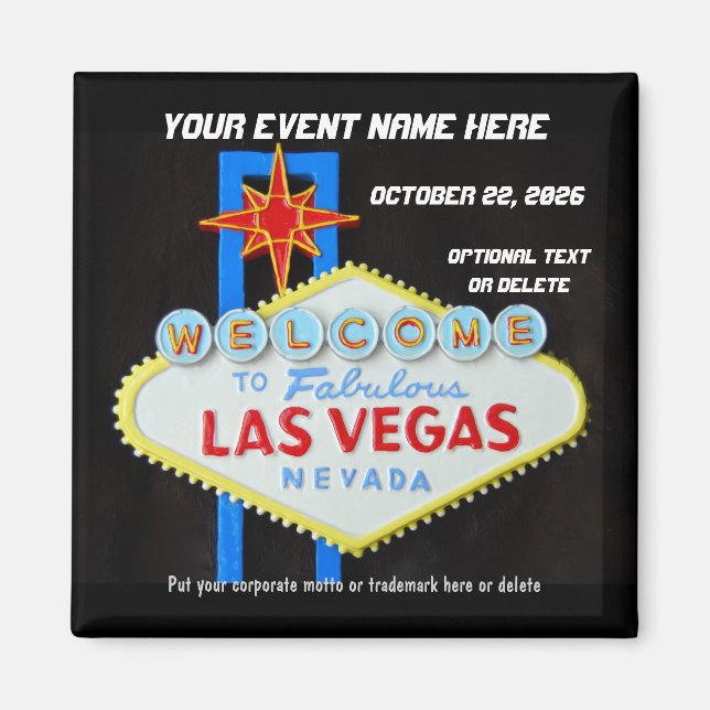 Las Vegas Special Event Memento Magnet (Vorne)