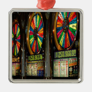 Las Vegas-Spielautomaten Ornament Aus Metall