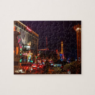 Las Vegas-Stadt beleuchtet Puzzlen Puzzle