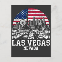 Las Vegas Stadt Nevada Amerikanische Flagge
