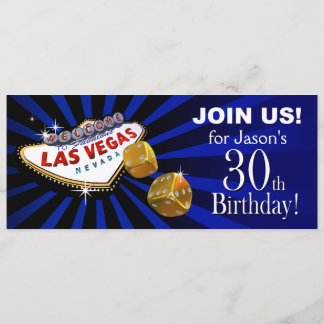 Las Vegas Sternexplosion 30. Geburtstag Einladung