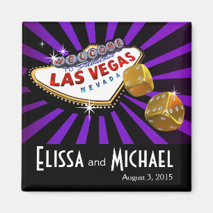 Las Vegas Sternexplosion Gastgeschenk Hochzeit lil Magnet