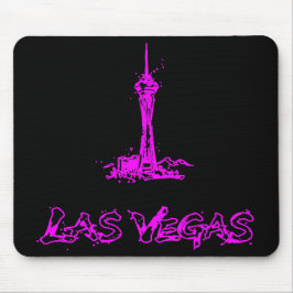 Las Vegas Stratosphere Neon Pink Skizze Mauspad