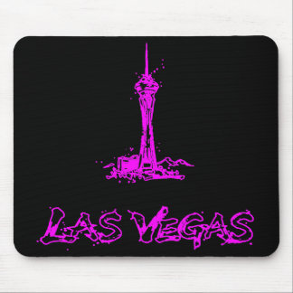 Las Vegas Stratosphere Neon Pink Skizze Mauspad