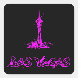 Las Vegas Stratosphere Neon Rosa Aufkleber