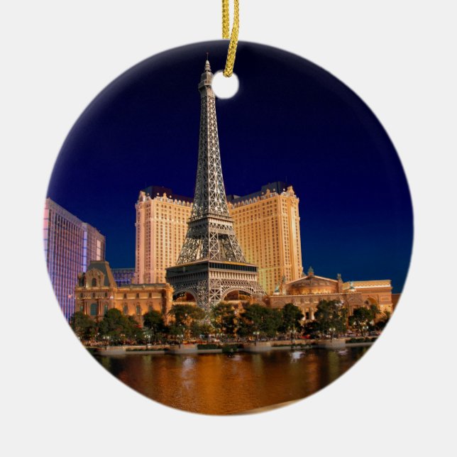 Las Vegas-Streifen 5 Keramik Ornament (Vorne)