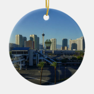 Las Vegas Strip Ahead Keramikornament