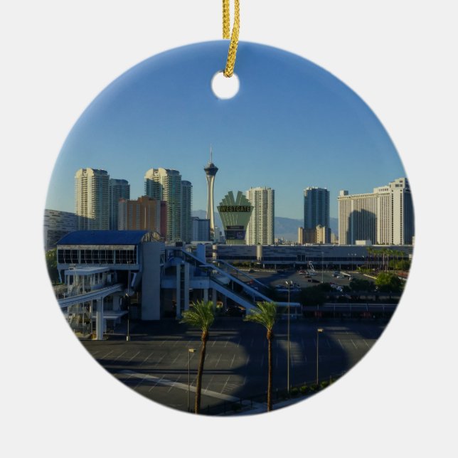 Las Vegas Strip Ahead Keramikornament (Vorne)