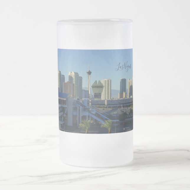 Las Vegas Strip Ahead Mattierte Tasse (Mittel)