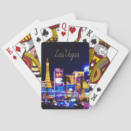 Las Vegas Strip bei Nachtkarten Spielkarten