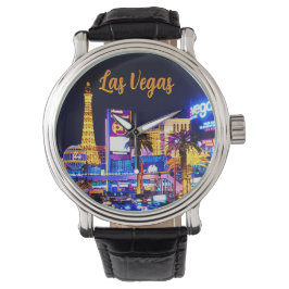 Las Vegas Strip bei Night Watch Armbanduhr